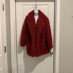 Forever 21 shaggy coat